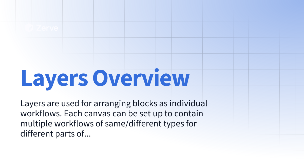 Layers Overview | Zerve User Documentation